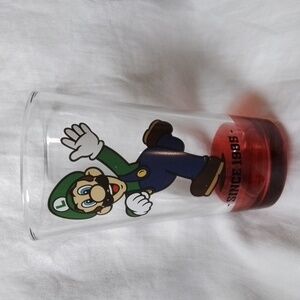 Nintendo Super Mario Brothers LUIGI Pint Drinking Glass 16 oz